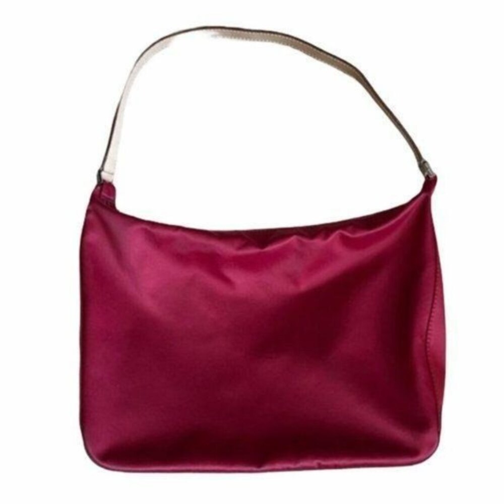 Vintage 90s Kate Spade Nylon Leather Trim Shoulder Bag